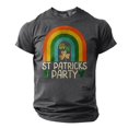 thumbnail image 2 of El Día de San Patricio de los Hombres de Manga Corta Impresión de la Tripulación Cuello Superior, Poliéster Ligero para la Fiesta de Verano de Primavera Y el Uso Diario, 2 of 9
