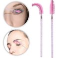 thumbnail image 4 of 100 pinceles desechables de cristal para ojos, varitas de rímel con pincel rosa, rímel para pestañas, 4 of 4