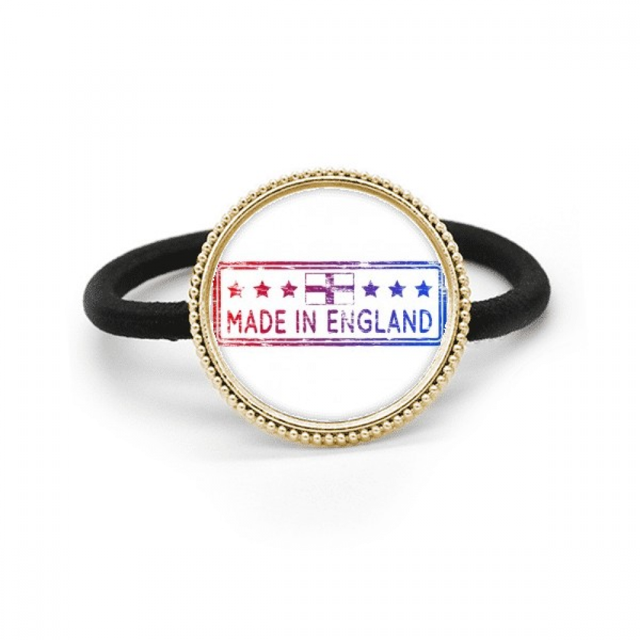 Cinta para el pelo de metal plateado y tocado de goma Unbranded Reino Unido Inglaterra histórica bandera patron