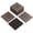 9pcs brown, variant on 9-Pack 12x12 Inch Interlocking Deck Tiles, Plastic Composite Wood Patio Flooring Waterproof - All Weather Indoor Outdoor Tile for Balcony, Porch, Poolside, Backyard (9 Sq ft, Coffee)