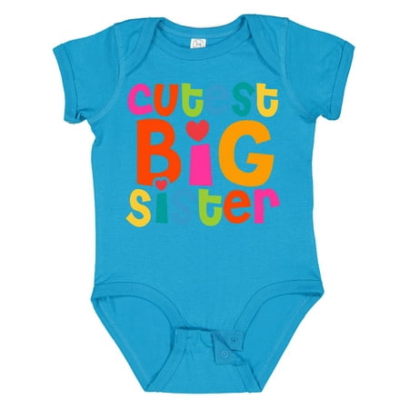 

Inktastic Cutest Big Sister Gift Baby Girl Bodysuit