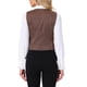 thumbnail image 3 of CHALECO Vintage a Cuadros INSPIRE CHIC para Mujer, Cuello en V, de Un Solo Botón, Sin Mangas, Espalda Racer, Talla XL, Rosa Oscuro, 3 of 6