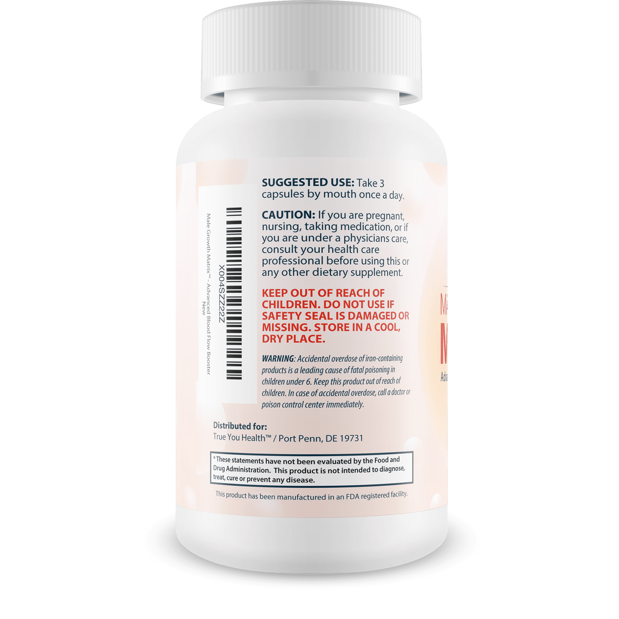 Male Growth Matrix Pro - Our Best Max Blood Flow Circulation Supplement for Men - Advanced Blood Flow Circulation Booster Supplement - Gingko Biloba Blood Flow Booster for Mens Growth Matrix for Men