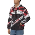 thumbnail image 3 of Honeii Fierce Red Viper Graphic Art Print Hoodies for Men, Pullover & Full Zip, Breathable Zip up Hoodie, Sweatshirt-Small, 3 of 5