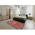 thumbnail image 5 of Ahgly Company Machine Washable Indoor Rectangle Traditional Orange Salmon Pink Area Rugs, 2' x 4', 5 of 7