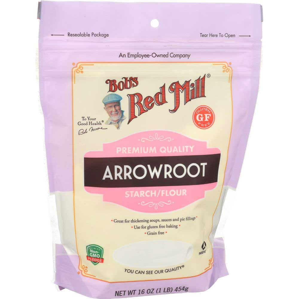 Bobs Red Mill Grain Free Arrowroot Starch, 16 Ounce -- 4 per Case.