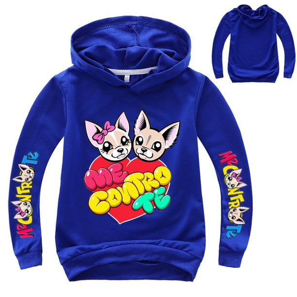 Sudadera con capucha para niños, ME CONTRO TE, camisetas con capucha de dibujos animados, abrigo para niños, ropa para bebés y niñas, atuendo para niños pequeños de 2 a 15 años, 8T Gao Jinjia LED