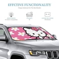 thumbnail image 5 of Hello Kitty Car Sun Shade Front Windshield Sun Shade Hardened Sun Visor Shield Cover Foldable Reflector for Car Truck SUV, Keeps Your Vehicle Cool, 5 of 9