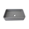 Rectangle Concrete Vessel Bathroom Sink Handmade Concreto Stone Basin