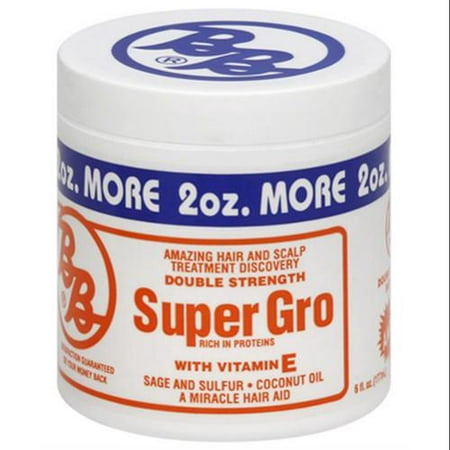 BRONNER BROTHERS Double Force de Super Gro avec de la vitamine E 6 oz (Lot de 2)
