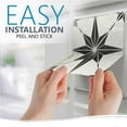thumbnail image 6 of Mi Alma Star Shaped Black Tile Stickers - Removable Vinyl 4x4, 24 pcs, 6 of 9