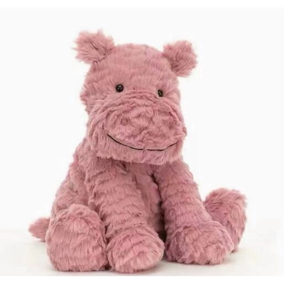 Jellycat Fuddlewuddle Hippo Peluche, Moyen 9,06 Pouces Jouet en Peluche Classique Cadeau pour Enfants
