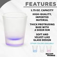thumbnail image 2 of Frosted Glass Shot Glasses 1.75 oz. Set of 10, Bulk Pack - Great for Weddings, Birthdays, Parties, Indoor & Outdoor Events - Purple, 2 of 5