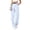 C-Light Blue141, variant on DHFJKG Hiking Pants Women Summer Casual Outdoor Loose Fit Straight Leg Sportswear Rash Guard Pants With Zipper Pockets Comfortable Trousers