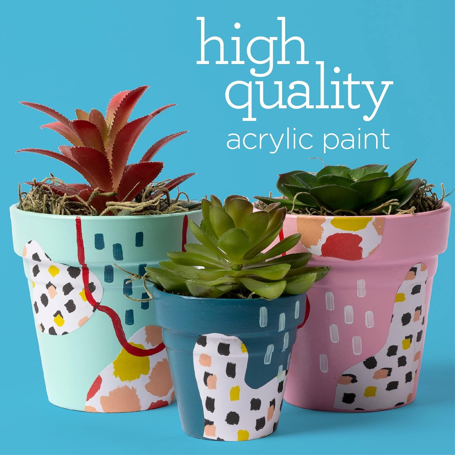 Apple Barrel Outdoor Acrylic Craft Paint Set, 21 Piece Set Including 4 Foam Paint Brushes, 1 Mod Podge Outdoor Sealer, and 16 Apple Barrel Multi-Surface Paints