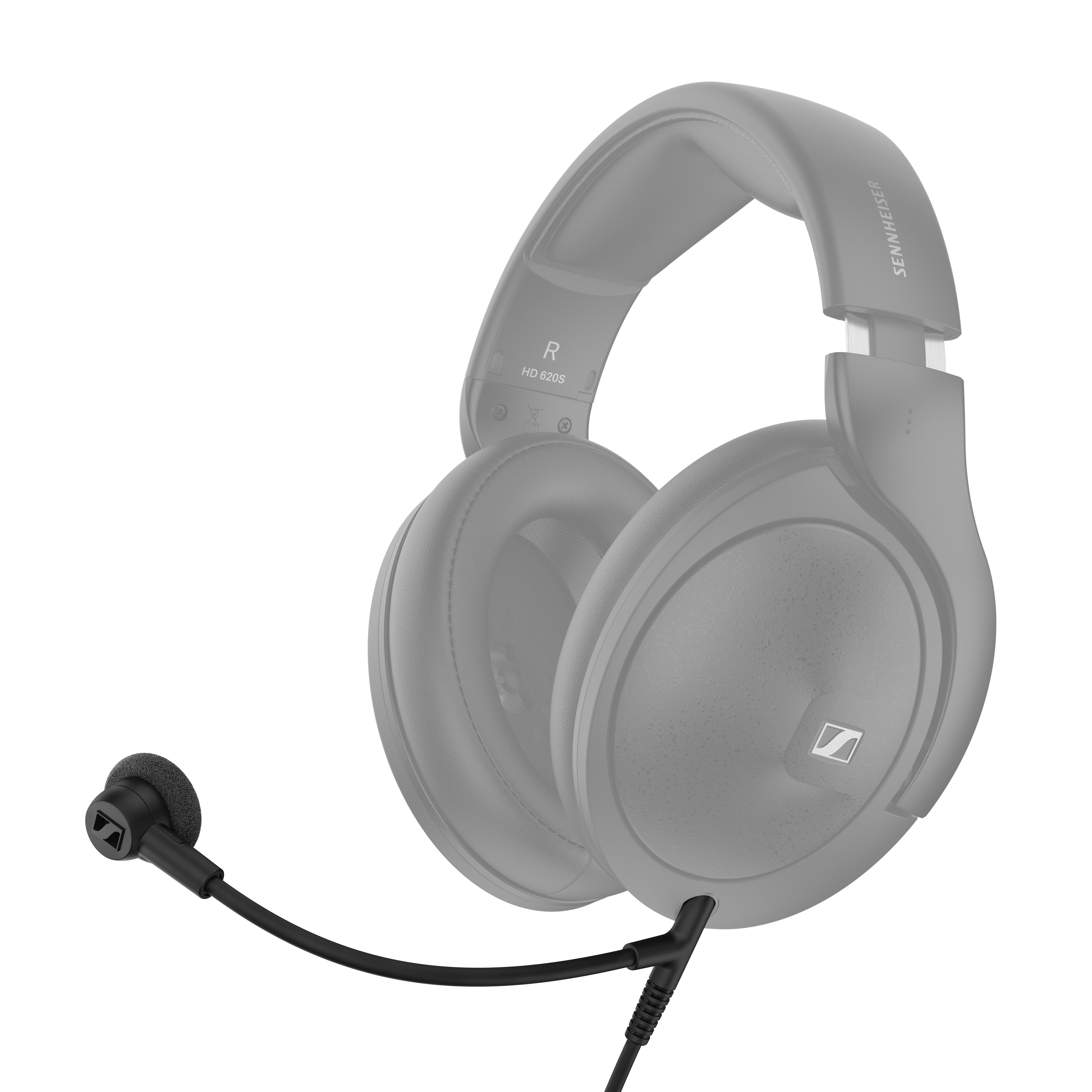 Microphone Perche Sennheiser HD 500 BAM Pour Casque HD 500/620S - Réduction De Bruit - Connecteur 3,5 Mm - Idéal Gaming/streaming