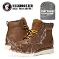 thumbnail image 5 of Rockrooster 6" Men's Brown Waterproof EH Steel Toe Work Boots for Adult E Width VAP858-9.5, 5 of 7