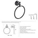 thumbnail image 2 of Colgador De Toallas Retro De Cobre Perforado Barra De Toalla Multifuncional Montada En La Pared Toalla De Baño Anillo De Toalla Retro De Cobre Colgante De Pared Toallero Grueso Perforado Speravity HA020123-00, 2 of 7