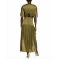 thumbnail image 2 of Maje womens  Twisted Front Midi Dress, 42, Green, 2 of 3