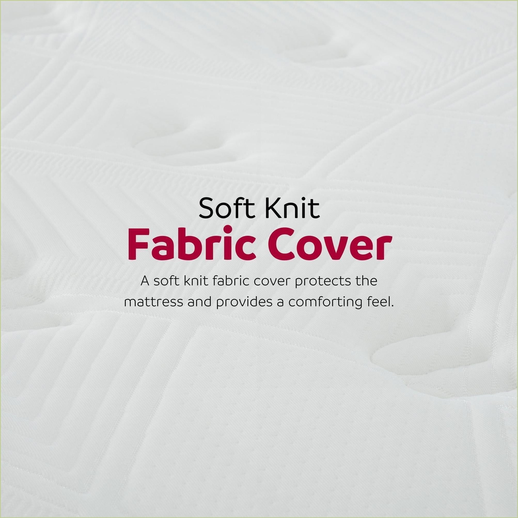 Mattresses 9 in. Medium Pocket Spring California King Mattress w/ Edge Support | White | Polyester