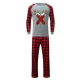 thumbnail image 4 of Ensembles de Pyjama pour Femmes Pyjamas Assortis pour la Famille pour Parents et Enfants Tenue de Nuit Douillette des Fêtes avec Imprimé Festif Pyjamas Assortis d'Automne pour la Famille Ensemble de Noël avec Chien Ensemble de Noël Ours Jaune Pâle TG, 4 of 5