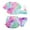 Purple, variant on WOYY Little Girls Swimsuit Tie Dye Rash Guard Boyshorts Bikini Set Bathing Suit,4-Piece