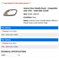 thumbnail image 2 of Interior Door Handle Bezel - Compatible with 1995 - 2000 GMC C3500 1996 1997 1998 1999, 2 of 2