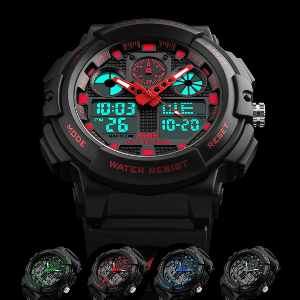 TSV - Mens Watches, Waterproof Digital Sport Watch, Military Digital