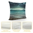 thumbnail image 4 of COMIO  Throw Pillow Cover Dark Beach Nautical Style Holiday Summer Outdoor Ocean Coastal Sandy Sea Theme Decor Lumbar Pillow Case Cushion for Sofa Couch Bed Standard, 4 of 5