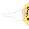 thumbnail image 4 of Pet Party Straw Hat, Small And Cute Exquisite Workmanship Adjustable Straps Soft And Comfortable Pet Sombrero Hat  For Small And Medium Dogs/Cats Yellow Flowers S, 4 of 8