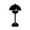 Black - B, variant on Red Rechargeable Flower Bud Desk Lamp Touch Dimmable Night Light Minimalist Mushroom Table Lamp Retro Bedside Lamp for Bedroom
