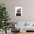 thumbnail image 3 of Stupell Industries Raccoon in Holiday Sweater Holiday Painting White Framed Art Print Wall Art, 24 x 30, 3 of 9
