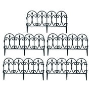 XBTCLXEBCO Decorative Garden Fence Landscape Wrought Iron Wire Border Folding Patio Fences
