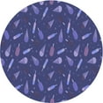 thumbnail image 1 of Ahgly Company Machine Washable Indoor Round Transitional Blue Area Rugs, 5' Round, 1 of 7