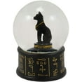 thumbnail image 2 of Ebros Black and Gold Goddess Bastet Cat Glitter Snow Globe 65mm Small 3.5"H, 2 of 7