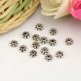 thumbnail image 3 of GKNET 1000pcs Antiqued Silver 4mm/5mm Daisy Spacer Beads Bead Jewellery Findings-#10308-4MMsilver plated 1000pcs, 3 of 6