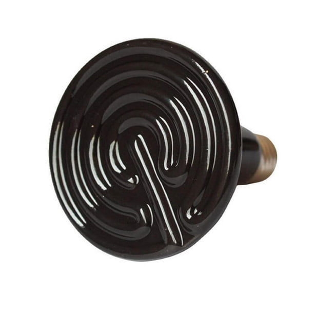 Simple Deluxe 150W Paquete de 2 emisores de calor de cerámica Bombilla de lámpara de calor para reptiles Calentador de gallinero sin emisión de luz para mascotas anfibias y pollos de incubac