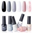 thumbnail image 3 of Gellen Gel Nail Polish Kit, 6 Colors Black White Grey Glitter Pink UV Gel Polish Set, Soak Off Nail Polish Set for Home DIY Manicure, Gifts for Girls, 3 of 3