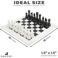 thumbnail image 4 of Radicaln Marble Chess Set 15" Inches Handmade White and Black Luxury Board Games for Adults, Ideal Marble Chess Board Game Set & Chess Pieces for Home Décor, 4 of 6