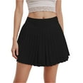 thumbnail image 4 of HZLPFO Womans Skirts Tennis Skirt Pleated Athletic Skirts with Pockets Shorts High Waisted Golf Skort for Workout Pickleball Black,M, 4 of 7