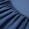 thumbnail image 4 of Urban Shop Double Sided Tech Pocket Fitted Sheet with Pillowcase, Twin/XL, Navy, 4 of 7