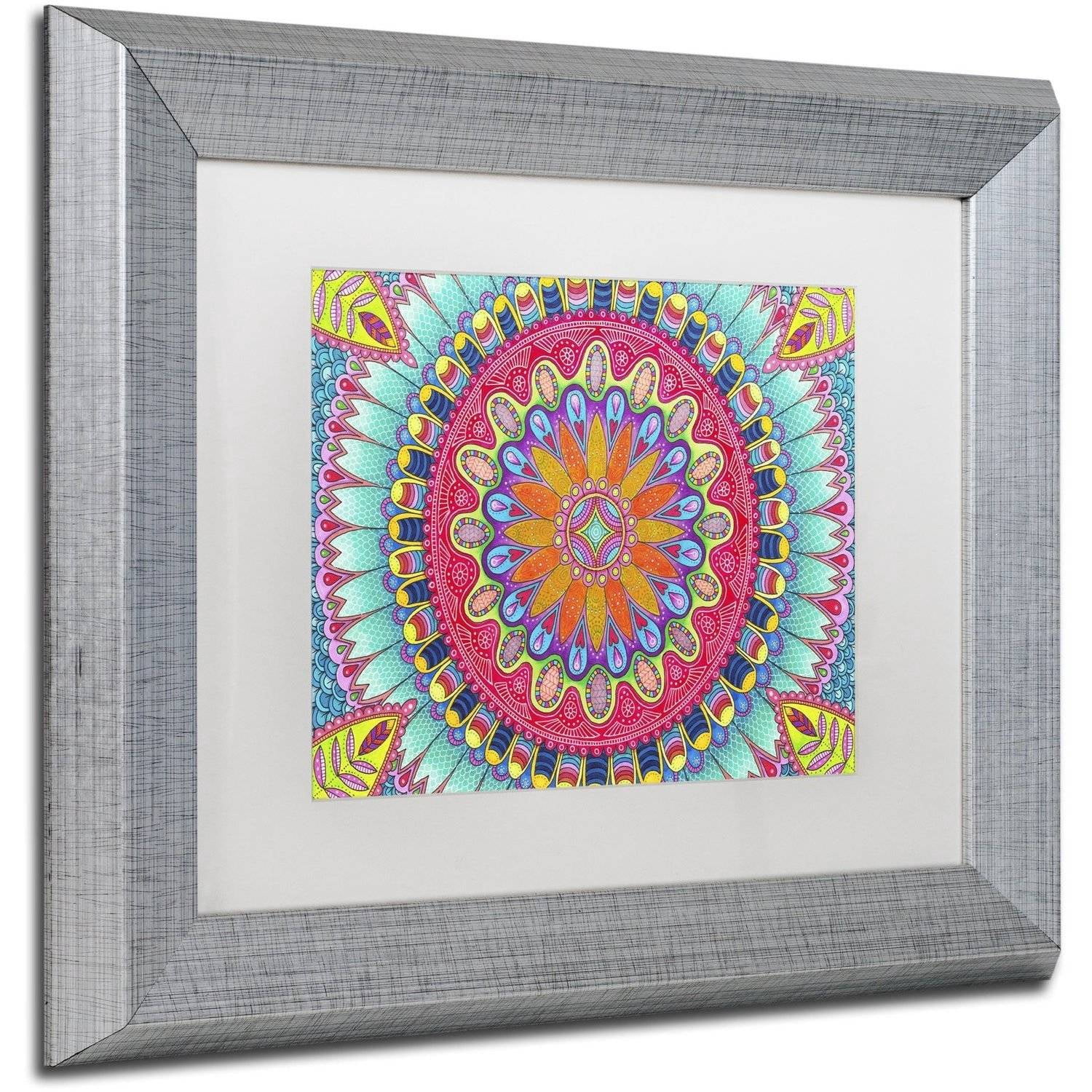 Trademark Fine Art "Summer Fun" Canvas Art by Hello Angel, White Matte, Silver Frame