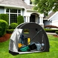 thumbnail image 3 of Henotion Bike Storage Tent with 210D Oxford Fabric PU4000 Waterproof,Heavy-Duty Bike Shelter for 2-3 Bikes Motorcycles Lawn Mowers,Outdoor Bike Shed Cover for Backyard Garage Camping Tools, 3 of 11