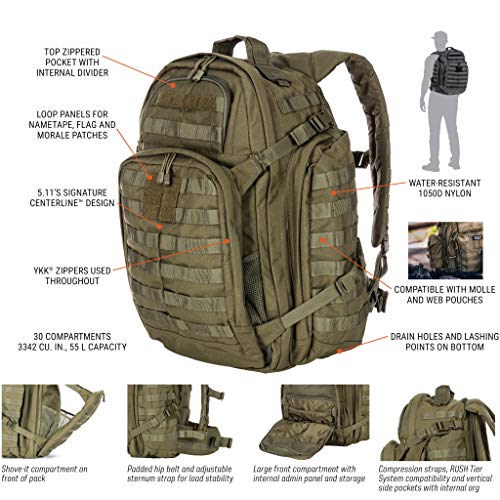 5.11Tactical RUSH72 Military Backpack 