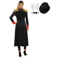 thumbnail image 2 of vastwit Women Medieval Circus Ringmaster Outfit Magician Jacket Lion Tamer Tuxedo Tailcoat Black A XL, 2 of 7