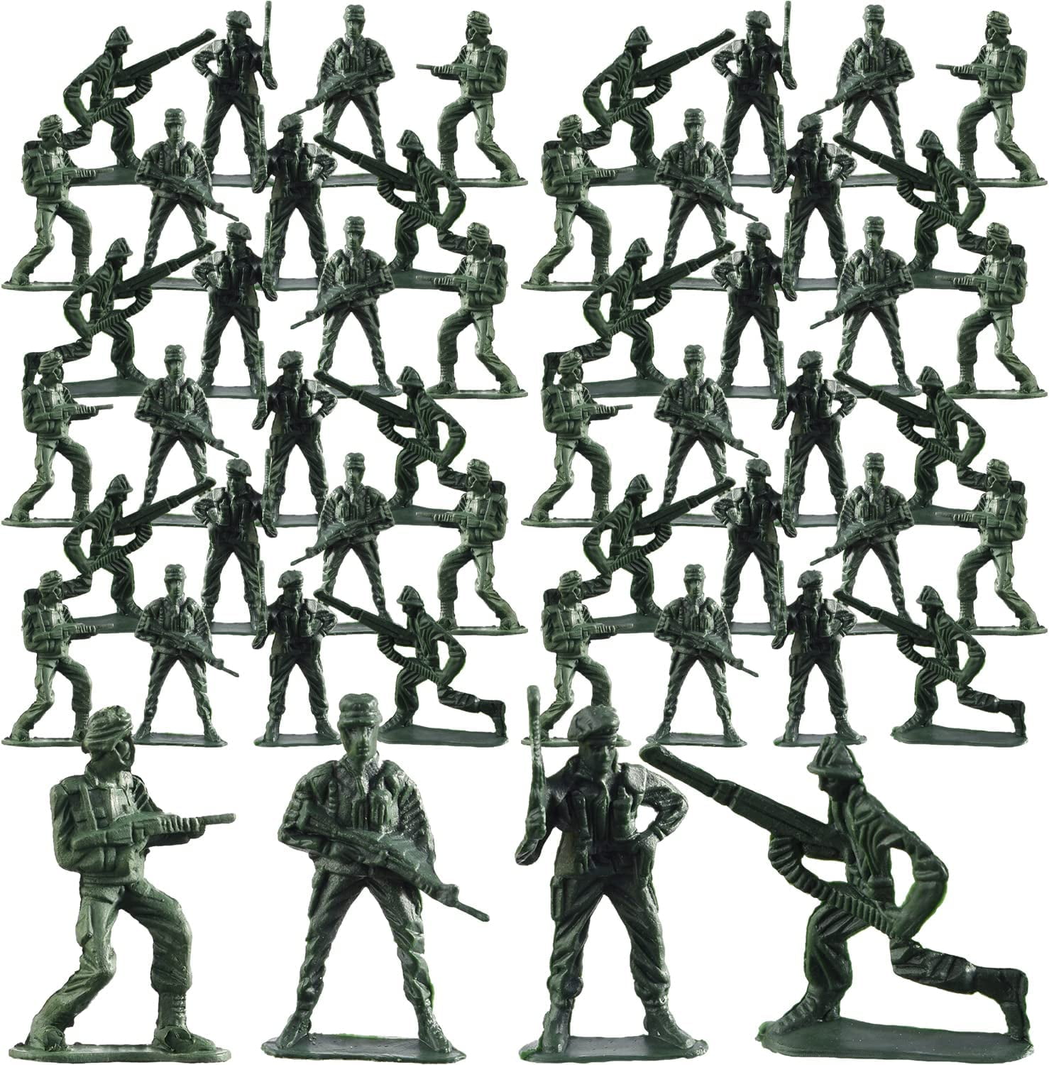 Kicko Army Toy Soldiers Action Figures Assorted 144 Pack Deluxe For ...