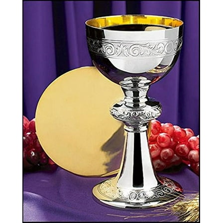 Ornamented Chalice And Paten
