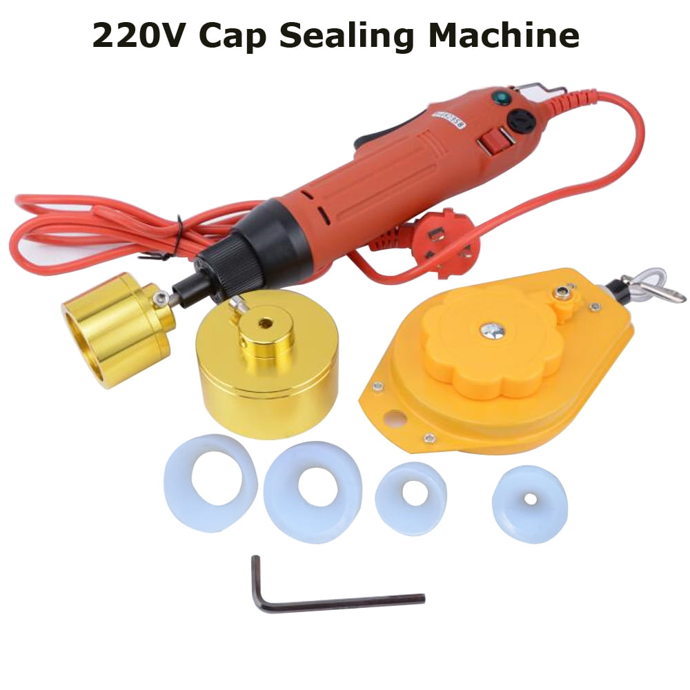 Techtongda 220V Electric Hand Held Bottle Capping Machine Sealing