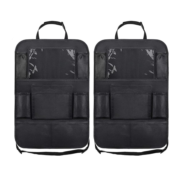 Bolsa de almacenamiento colgante de gran capacidad para asiento trasero de coche, bolsa de almacenamiento de viaje automática, organizador impermeable, bolsillo de malla anticarga sidaley VI001609-00