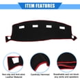thumbnail image 4 of Cubierta para salpicadero Unique Bargains para Dodge Ram 2002-2005 poliéster protector rojo, 4 of 7